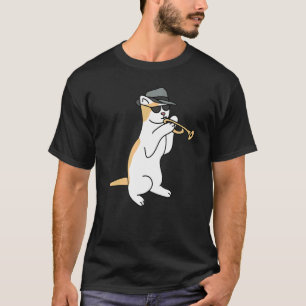 Camiseta Gato Trompetista Jazz