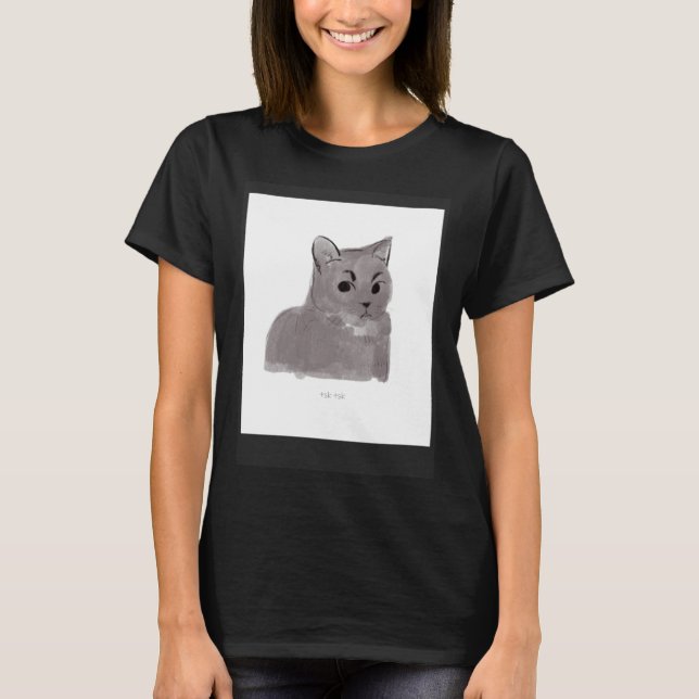 Camiseta Gato  Tsk Tsk (Anverso)