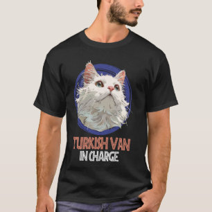 Camiseta GATO TURCO DE VAN AL MANDO Dueño de gato turco de 