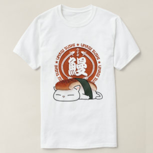 Camiseta Gato Unagi Eel Sushi
