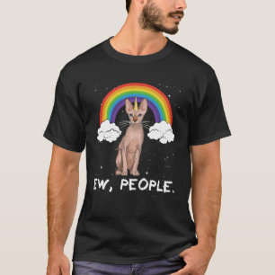 Camiseta Gato Unicorn Sphynx Ew People