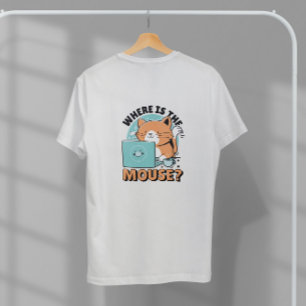Camiseta Gato usando equipo
