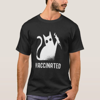 Camiseta Gato Vacunado   Gato  Vacuna