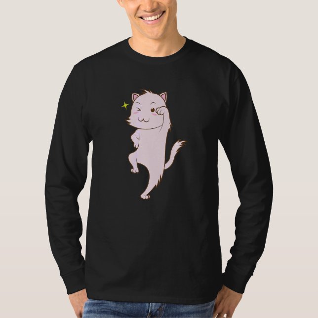 Camiseta Gato valiente (Anverso)