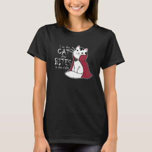 Camiseta Gato Vampiro Soy El Gato Que Muerde En La Noche