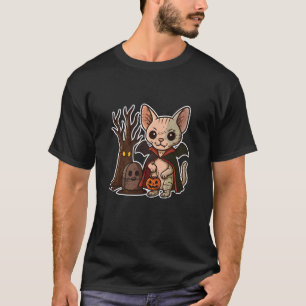 Camiseta Gato vampiro Sphynx por Grabe