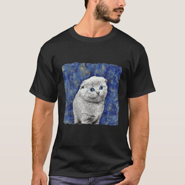 Camiseta Gato Van Gosh 1 (Anverso)