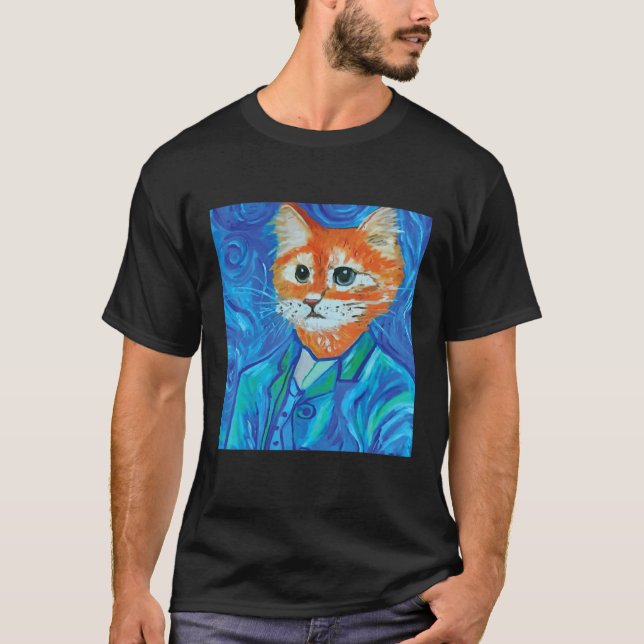 Camiseta Gato Van Gosh 3 (Anverso)