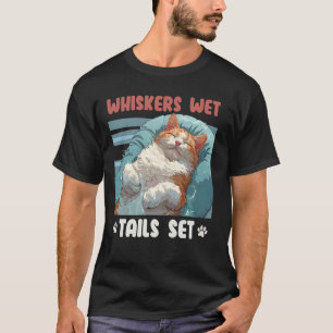 Camiseta Gato Van Turco BIGOTES COLAS HÚMEDAS Funny Turki