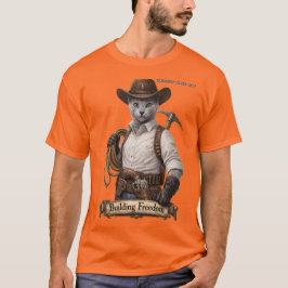 Camiseta Gato Vaquero Azul Ruso – Construyendo Libertad