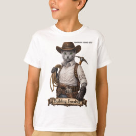 Camiseta Gato Vaquero Azul Ruso – Construyendo Libertad