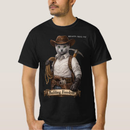 Camiseta Gato Vaquero Azul Ruso – Construyendo Libertad