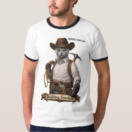 Camiseta Gato Vaquero Azul Ruso – Construyendo Libertad