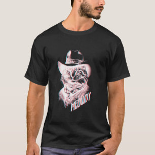 Camiseta Gato Vaquero Divertido Miau