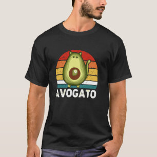 Camiseta Gato vegano de aguacate Avogato