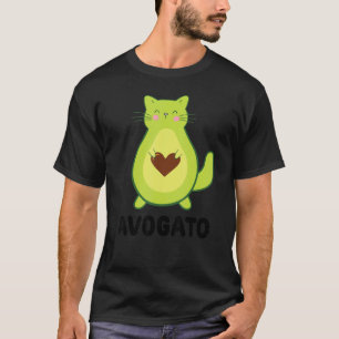 Camiseta Gato Vegano Gato Vegetariano Aguacate Avocato Avoc