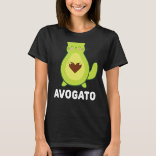 Camiseta Gato Vegano Gato Vegetariano Aguacate Avocato Avoc