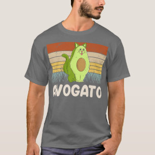 Camiseta Gato vegetal Avogato Verduras resaca Aguacate Vin