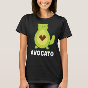 Camiseta Gato vegetariano aguacate aguacate en Avogato