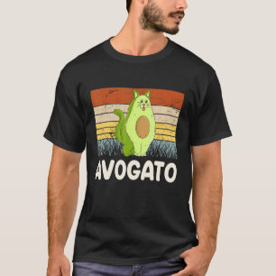Camiseta Gato vegetariano Avogato vegetal resaca Aguacate V
