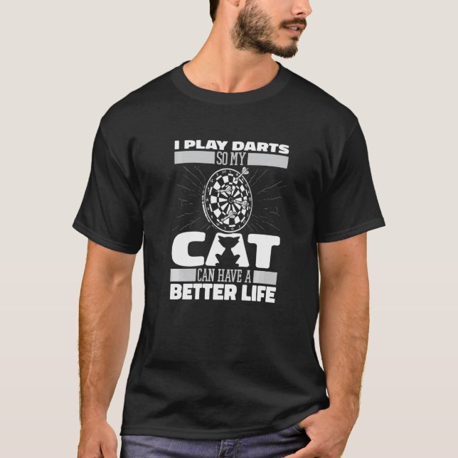 Camiseta Gato veloz Dardo blanco Dardo Dardos (Anverso)