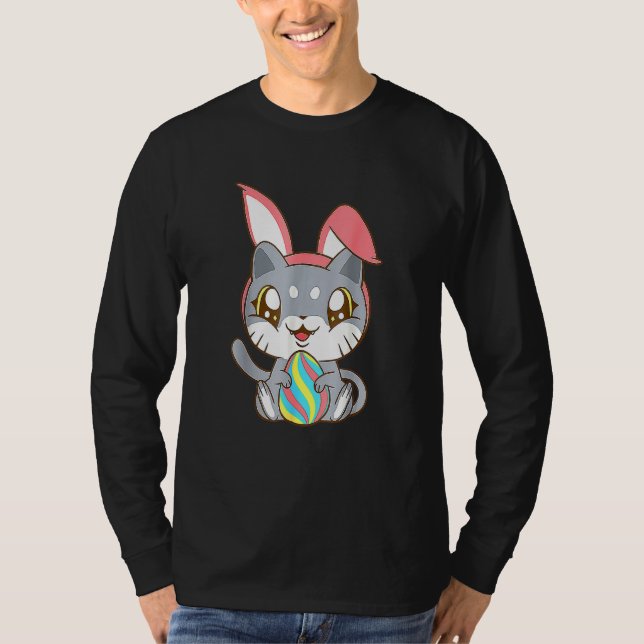 Camiseta Gato Vestido Conejito Conejito Conejito Gato Gato  (Anverso)