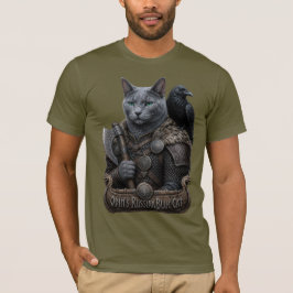 Camiseta Gato veterano Russian Blue Odin
