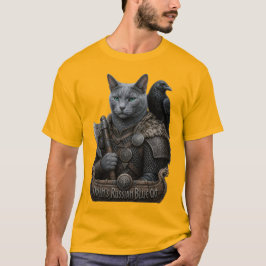 Camiseta Gato Veterano Russian Blue Odin