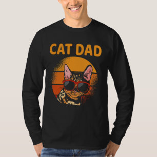 Camiseta Gato viejo estilo retro estilo padre hombres gato 