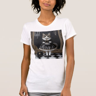 Camiseta Gato vintage de moda de gama alta
