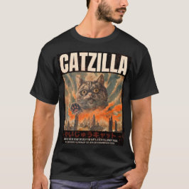 Camiseta Gato vintage de parodia japonesa de anime de Catzi