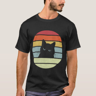 Camiseta Gato vintage estilo retro Hombres Gato con problem