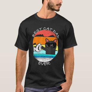 Camiseta Gato Vintage Mejor Gato Padre Retro Gato Meow