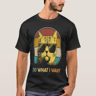 Camiseta Gato Vintage Meowy 2023 gato hago lo que quiero