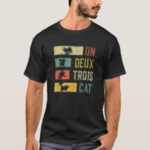 Camiseta Gato Vintage Para Gato Un Deux Rois Cat