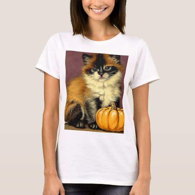 Camiseta Gato Vintage Ragdoll Halloween (Anverso)