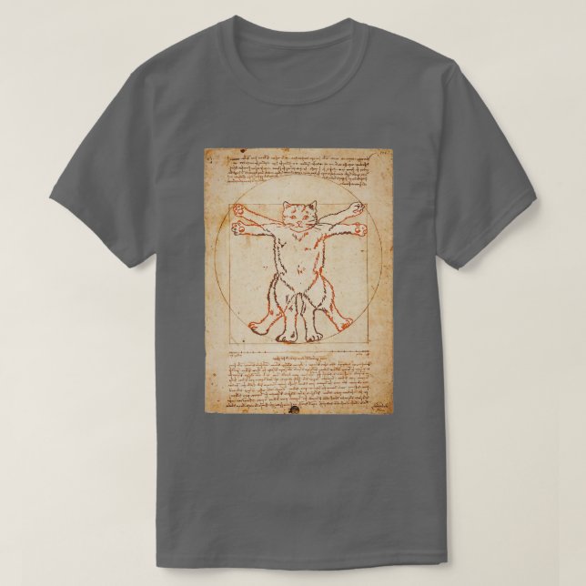 Camiseta Gato vitruista (Diseño del anverso)
