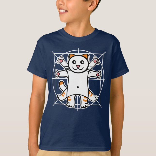 Camiseta Gato Vitruviano (Anverso)