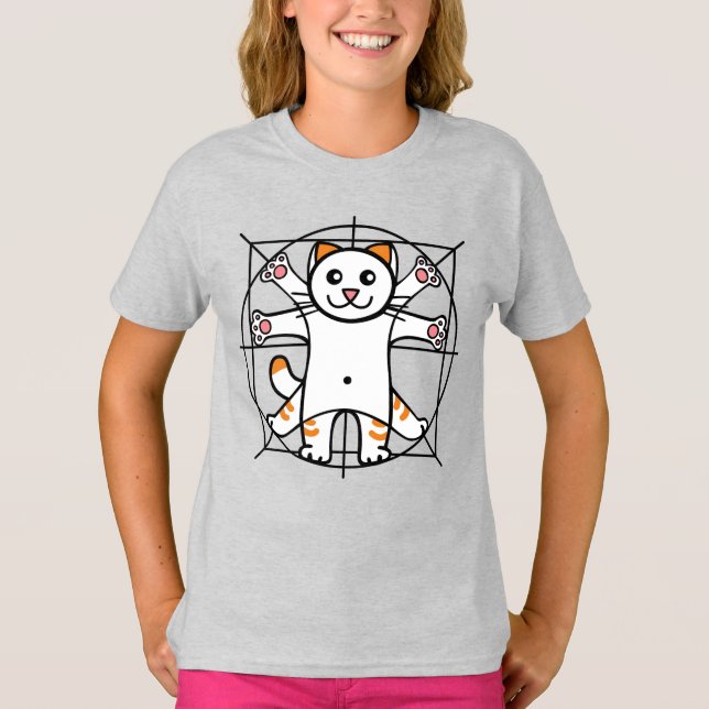 Camiseta Gato Vitruviano (Anverso)