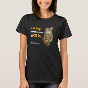 Camiseta gato vive para gatos lindo faisán gato gato