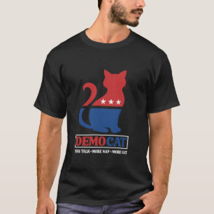 Camiseta Gato votado demócrata gato liberal amante Biden Ha