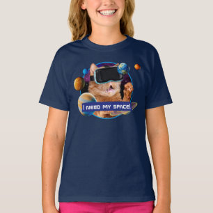 Camiseta Gato VR en el espacio