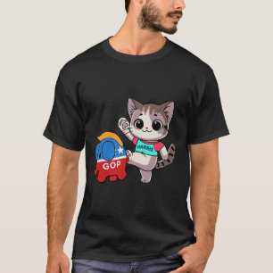 Camiseta Gato vs. elefante fantasma - Kamala Harris - Anti