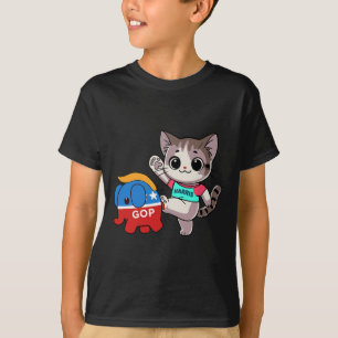Camiseta Gato vs. elefante fantasma - Kamala Harris - Anti