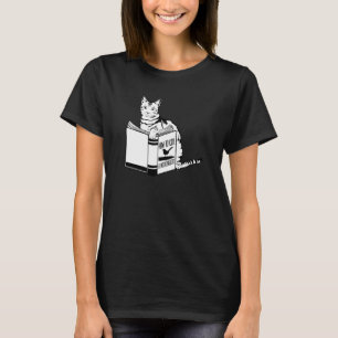Camiseta Gato Vs Pájaro Gato Literatura Amo Gatos Libros