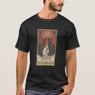 Camiseta Gato  Wo De Pentáculos Y Gana Gato Negro Genial