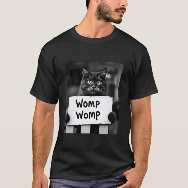 Camiseta Gato Womp Womp Meme Divertido Gen Z De Moda (Anverso)