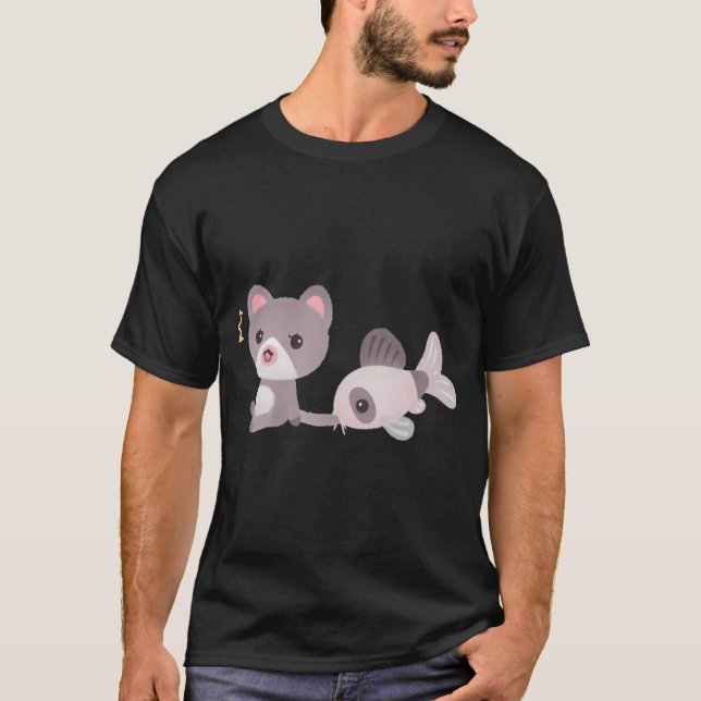 Camiseta Gato y bagre (Anverso)
