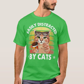 Camiseta Gato y café