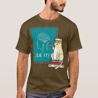 Camiseta Gato y cerebro